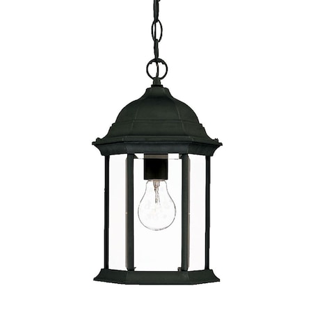 Estallar 14 x 8 x 8 in. Madison 1-Light Matte Black Hanging Light ES3084947
